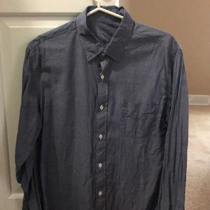 J Crew Slim Fit chambray long sleeve button down